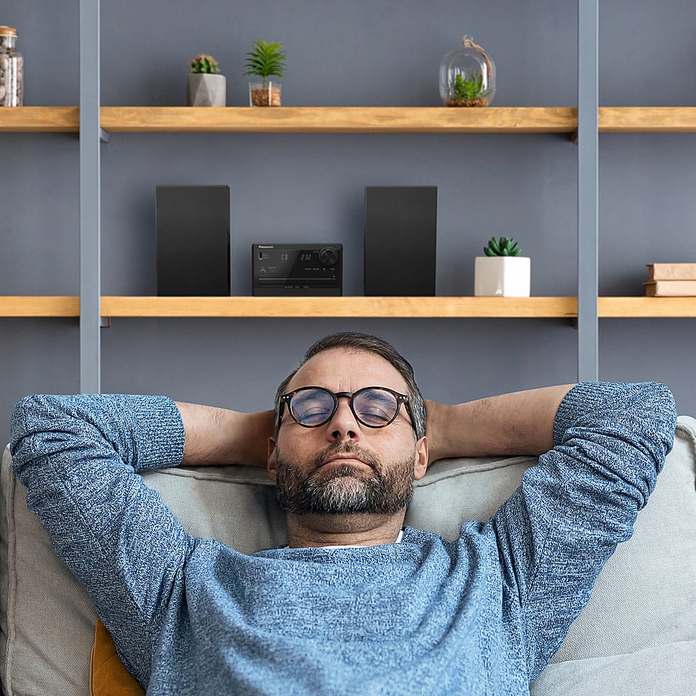 Alt View 14. Panasonic - Stereo System with CD, Bluetooth® and Radio, 20W - Black.