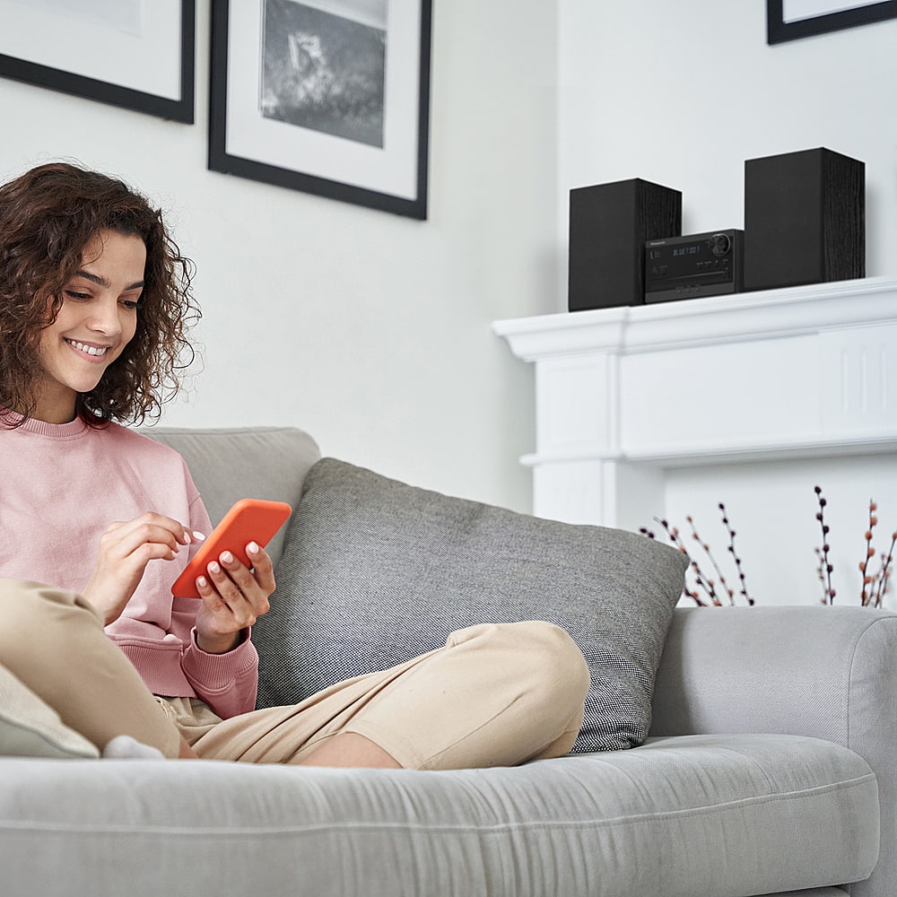 Alt View 15. Panasonic - Stereo System with CD, Bluetooth® and Radio, 20W - Black.