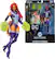 The image features a female action figure from the DC Multiverse line, which is a part of the McFarlane Toys collection. The figure is wearing a purple and white costume and is holding green pom poms. The action figure is displayed in a box, which also contains another figure. The box is marked with the DC Multiverse logo and the name "Starfire."