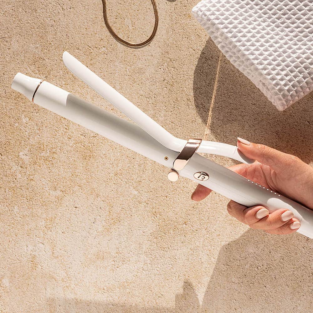 Alt View 13. T3 - T3 SinglePass Curl X 1.25" Ceramic Extra-Long Barrel Curling Iron - White.