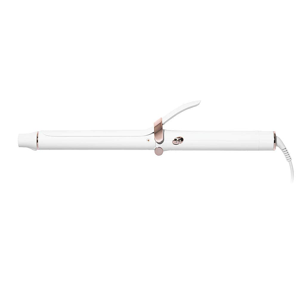 T3 Singlepass Curl X 1 Ceramic Extra Long Barrel Curling Iron White International Shipping 7748