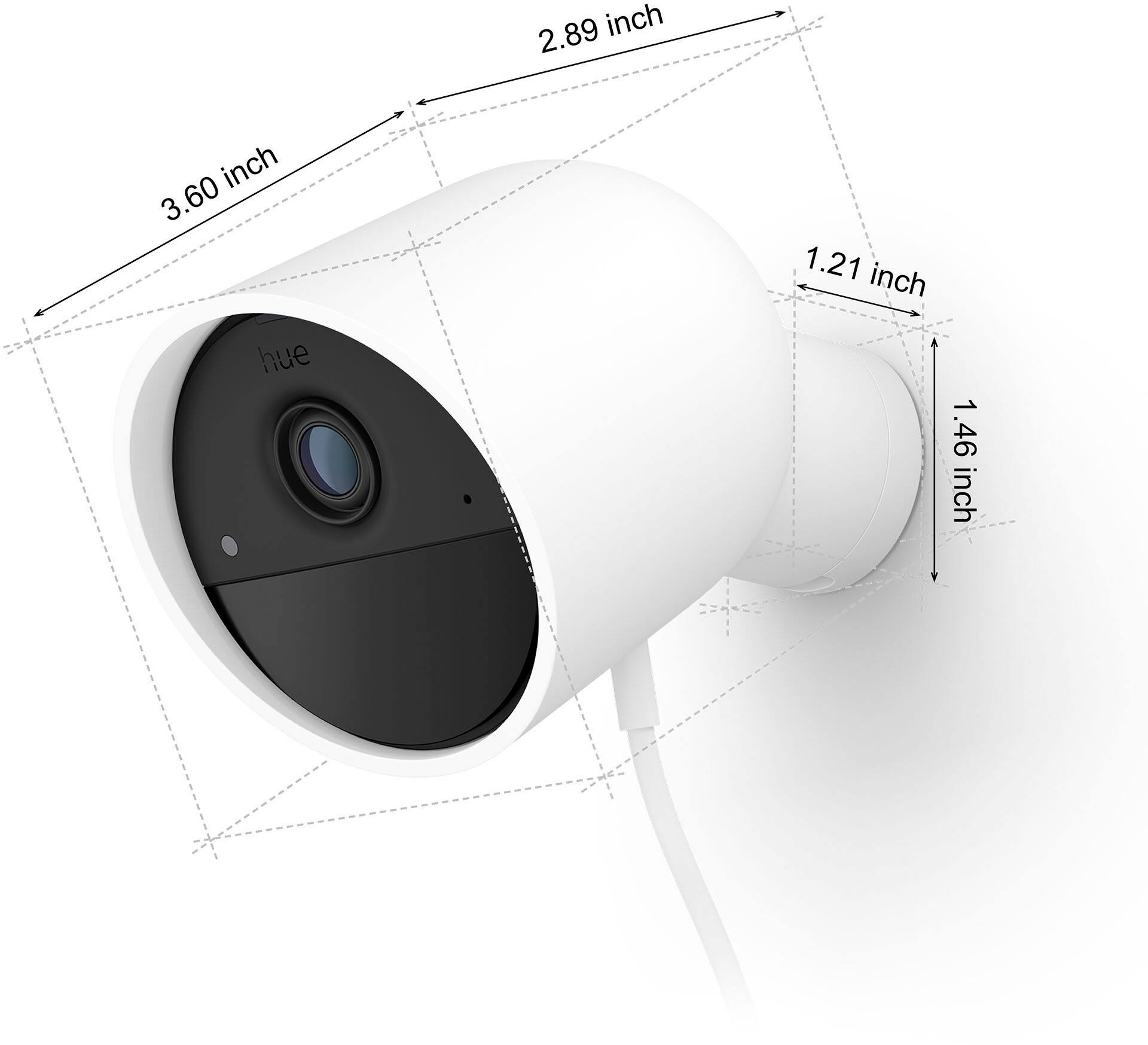 Angle. Philips - Hue Security Wired Camera - 2PK - White.
