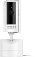Ring - Pan-Tilt Indoor Security Cam with 360° Horizontal Pan Coverage, Live View & Two-Way Talk, and HD Video - White - Front_Zoom