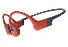 Front. Shokz - OpenSwim Pro Bone Conduction Sports Headphone - Red.