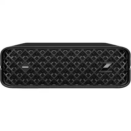 Front. HP - Z2 Mini G9 Workstation Desktop - Intel Core i7 - 16GB Memory - 512 GB SSD - Black.