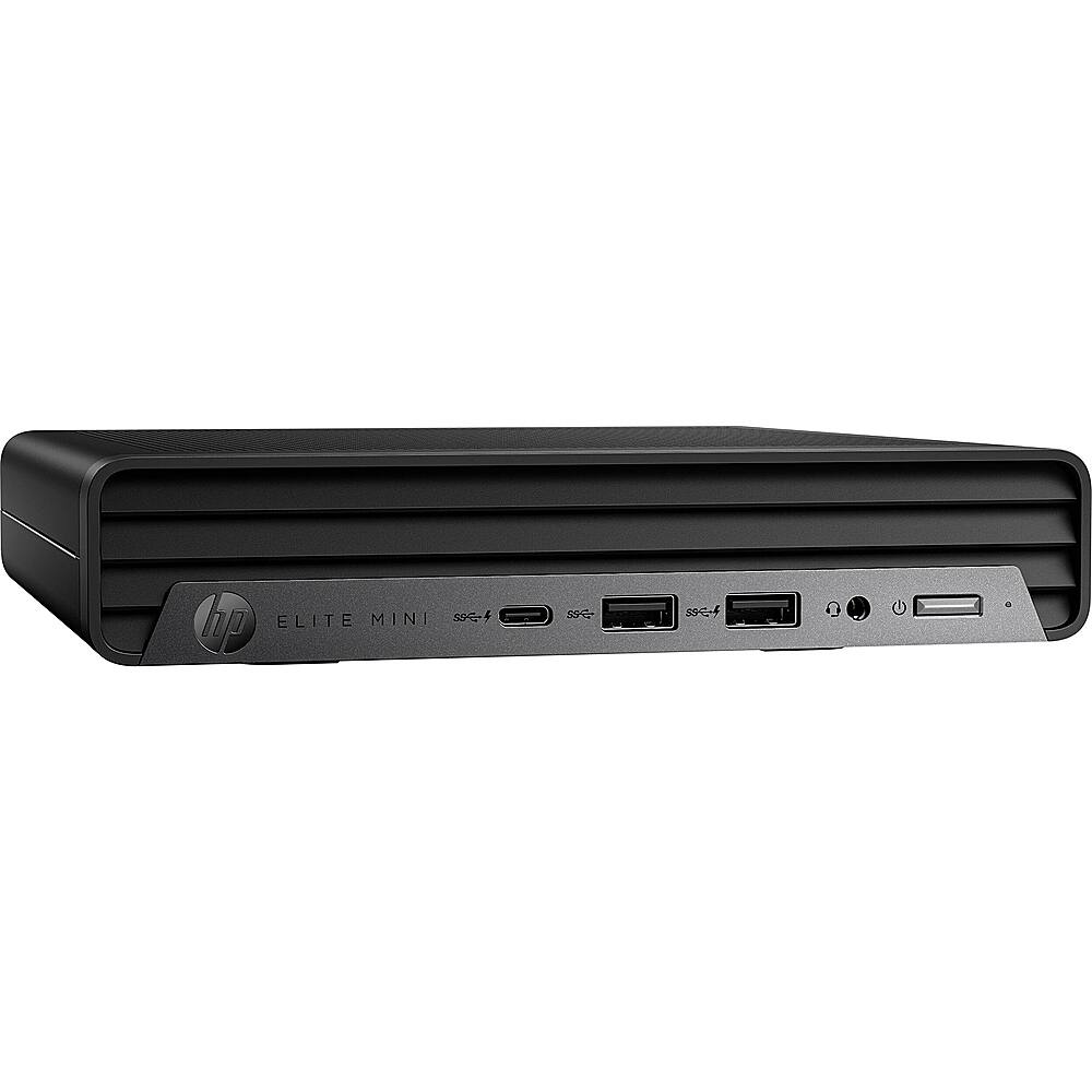 Angle View: HP - Elite Mini 600 G9 Desktop - Intel Core i5 - 8GB Memory - 256GB SSD - Black