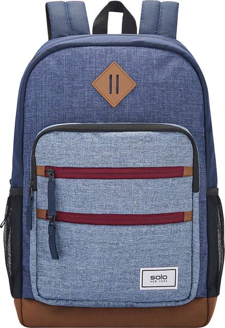 Solo New York Re Fresh Backpack For 15.6 Laptop Blue UBN795 45 Best Buy