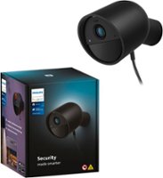 Philips - Hue Security Wired Camera - Black - Front_Zoom