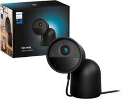 Philips Hue Wired Camera Black - Black - Front_Zoom