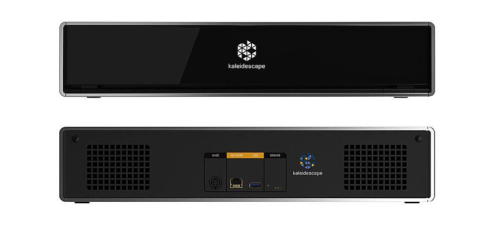 Back View: Kaleidescape Terra Prime 72TB Movie Server - Black/Silver