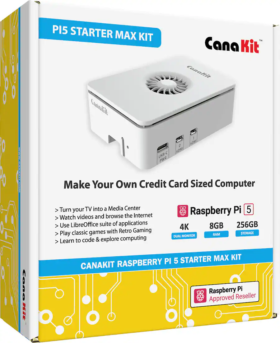 Best Buy's Raspberry Pi 5 Starter MAX Kit (8GB) - CanaKit