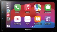 Pioneer - 6.8" – Wireless Android Auto™ and Apple CarPlay® Bluetooth® Digital Media (DM) Receiver - Black - Front_Zoom