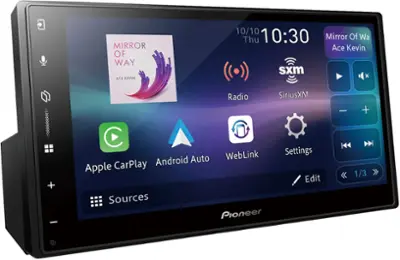Pioneer 6.8" – Wireless Android Auto™ and Apple CarPlay® Bluetooth® Digital Media (DM) Receiver Black DMH-W3000NEX - Best Buy