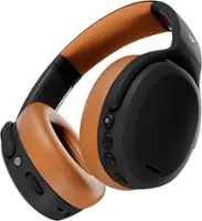 Skullcandy - Crusher ANC 2 Over-the-Ear Noise Canceling Wireless Headphones - Black/Tan - Front_Zoom