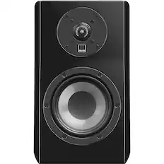 Front. SVS - Ultra Evolution Nano 2-Way Bookshelf Speaker (Each) - Piano Gloss Black.
