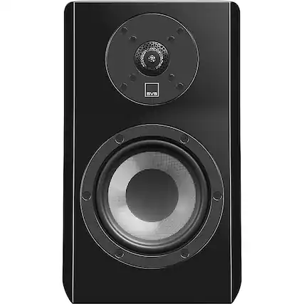 Front. SVS - Ultra Evolution Nano 2-Way Bookshelf Speaker (Each) - Piano Gloss Black.
