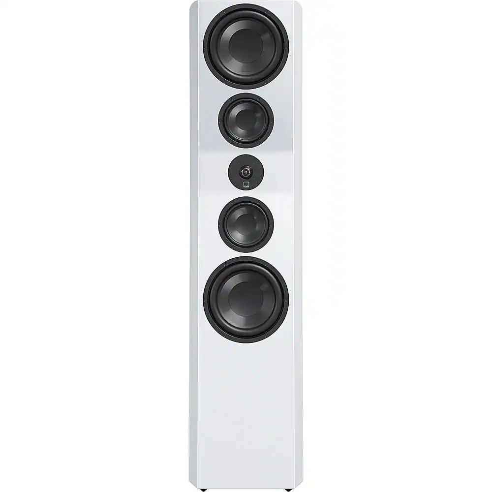 Front. SVS - Ultra Evolution Pinnacle 3-Way Floorstanding Speaker (Each) - Piano Gloss White.