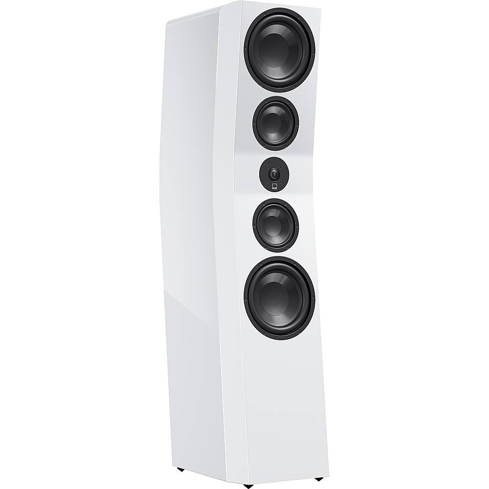 Left. SVS - Ultra Evolution Pinnacle 3-Way Floorstanding Speaker (Each) - Piano Gloss White.