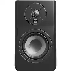 Front. SVS - Ultra Evolution Nano 2-Way Bookshelf Speaker (Each) - Black Oak Veneer.