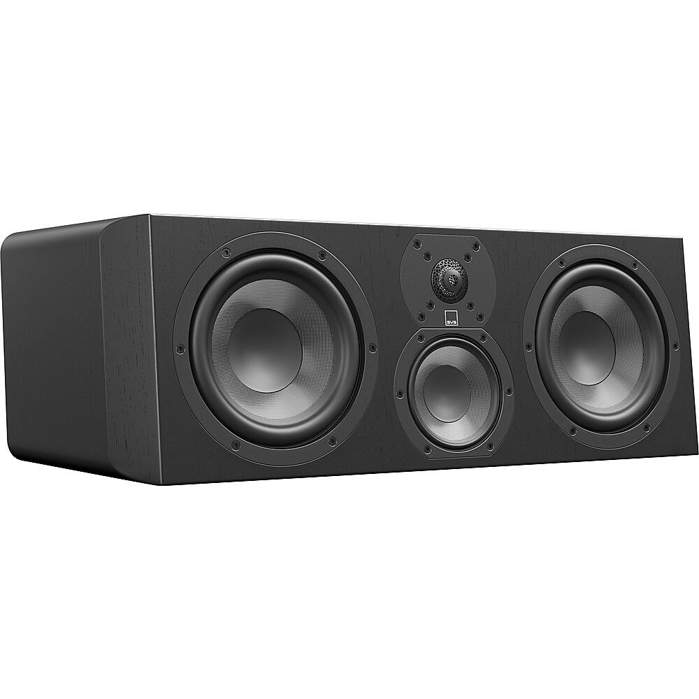 Left. SVS - Ultra Evolution Center 3-Way Speaker (Each) - Black Oak Veneer.