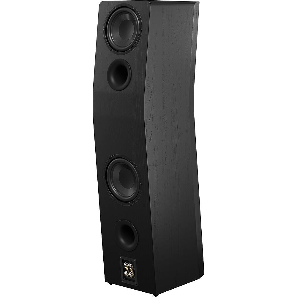 Back. SVS - Ultra Evolution Pinnacle 3-Way Floorstanding Speaker (Each) - Black Oak Veneer.