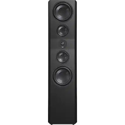 Front. SVS - Ultra Evolution Pinnacle 3-Way Floorstanding Speaker (Each) - Black Oak Veneer.