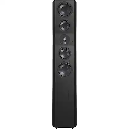 Front. SVS - Ultra Evolution Tower 3-Way Floorstanding Speaker (Each) - Black Oak Veneer.
