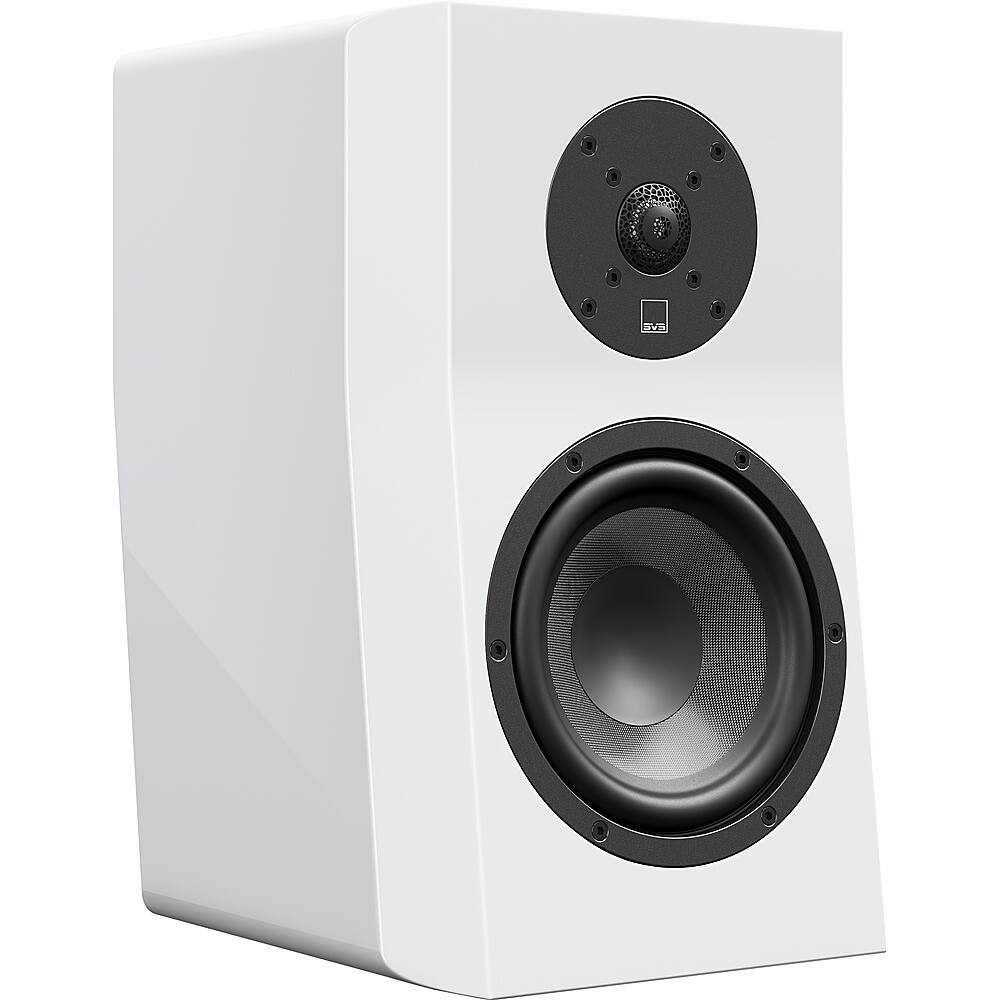 Left. SVS - Ultra Evolution Bookshelf 2-Way Speaker (Each) - Piano Gloss White.