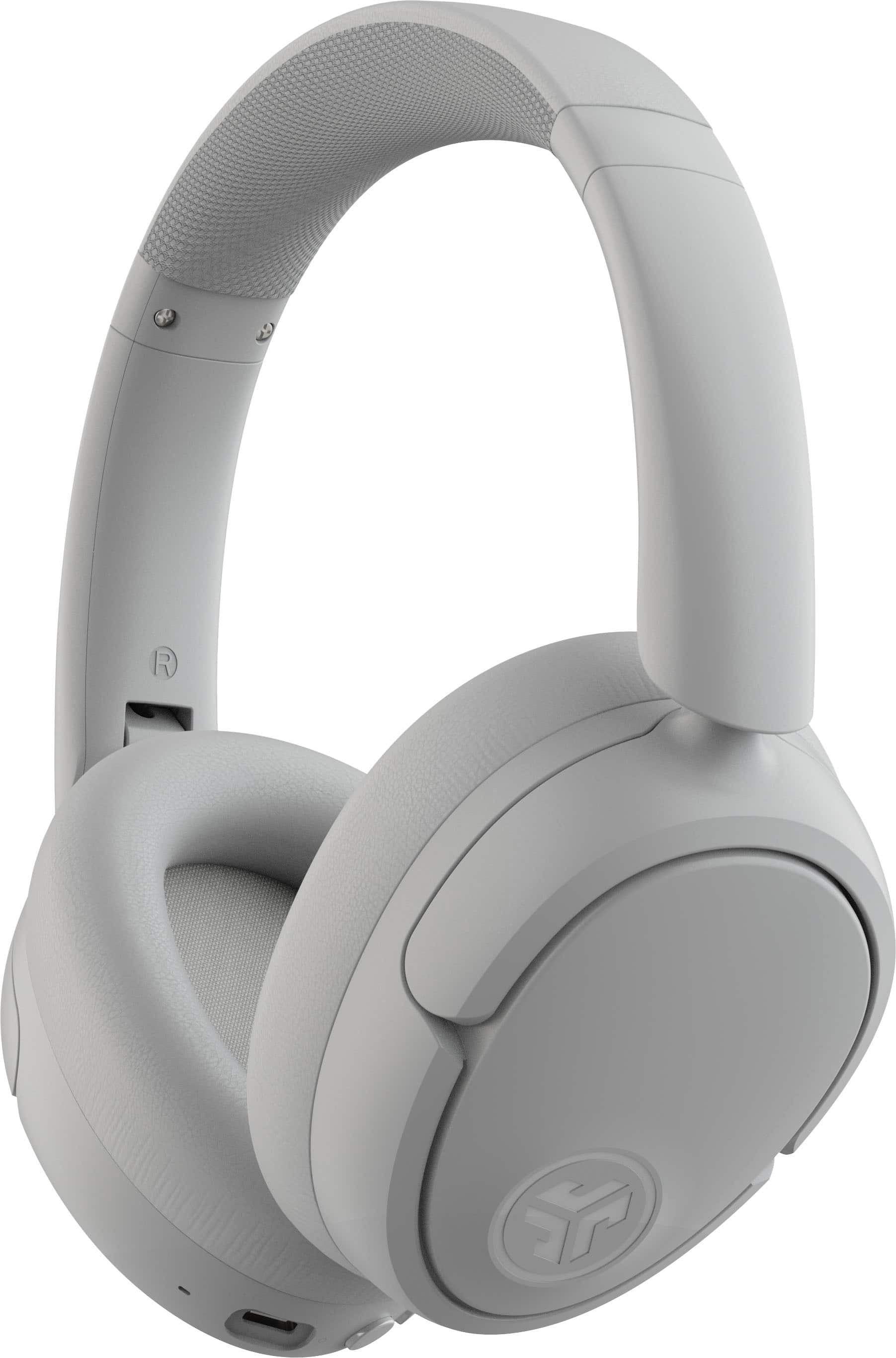 Front. JLab - JBuds Lux ANC Headphones - Cloud White.