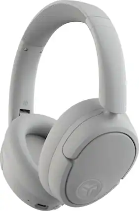 Front. JLab - JBuds Lux ANC Headphones - Cloud White.
