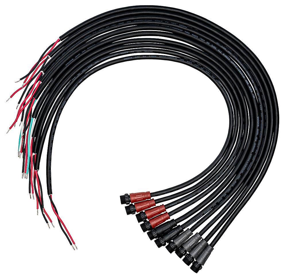 Angle. Sonance - 8+2 OUTDOOR WIRING HARNESS for select Sonance Landscape Style Systems (Each) - Black.