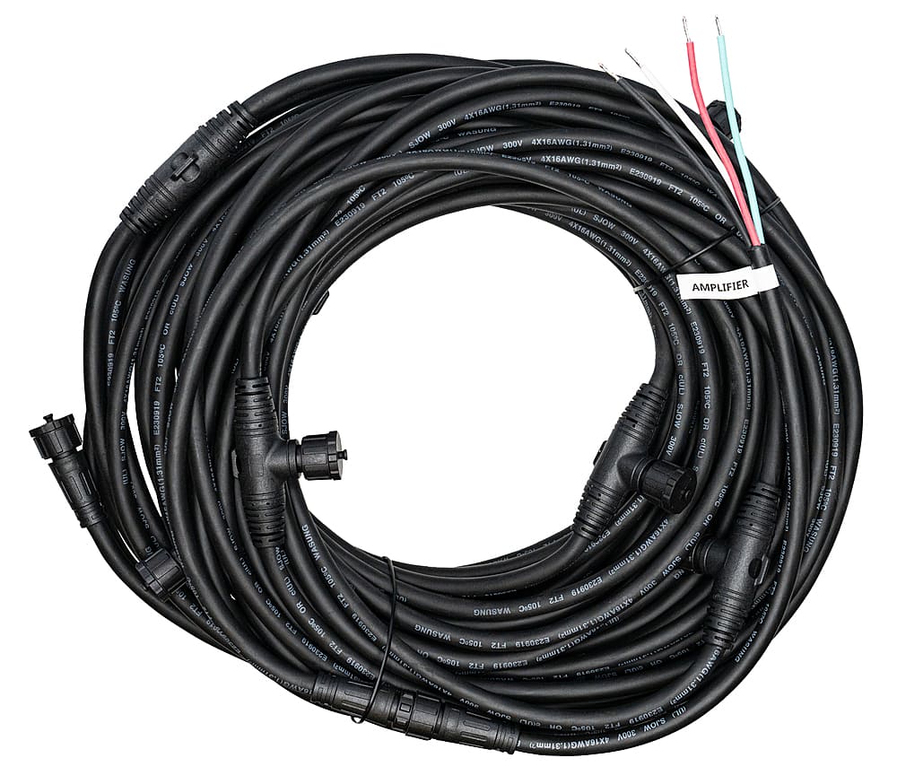 Left. Sonance - 8+2 OUTDOOR WIRING HARNESS for select Sonance Landscape Style Systems (Each) - Black.