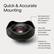Quick & Accurate Mounting " TISENIES - WIDE 18m = MOMENT LITE Removable front ring allows 67mm filter adapter to be mounted 20% wider aperture optimized for the latest phone cameras Features our T-Series interface with a simple twist-and-secure design.