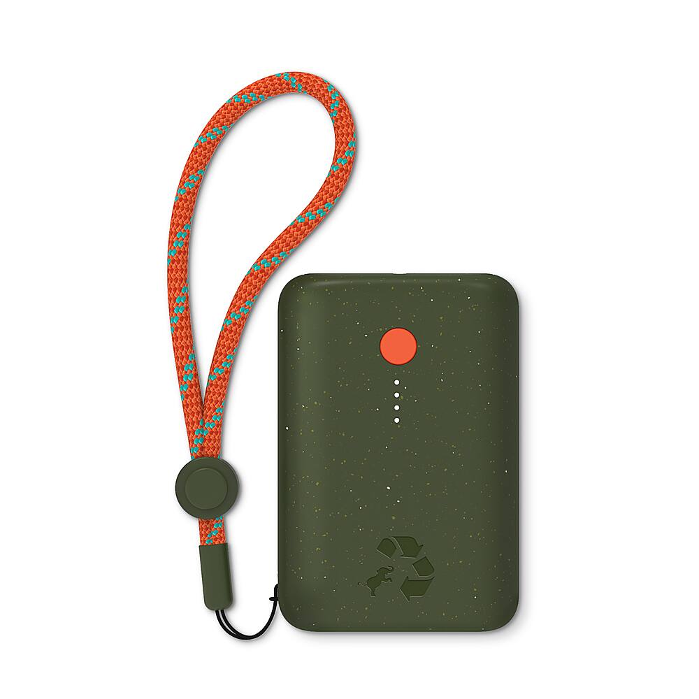 Alt View 1. Nimble - CHAMP 10,000mAh 22.5W PD Dual USB-C Portable Charger - Green.