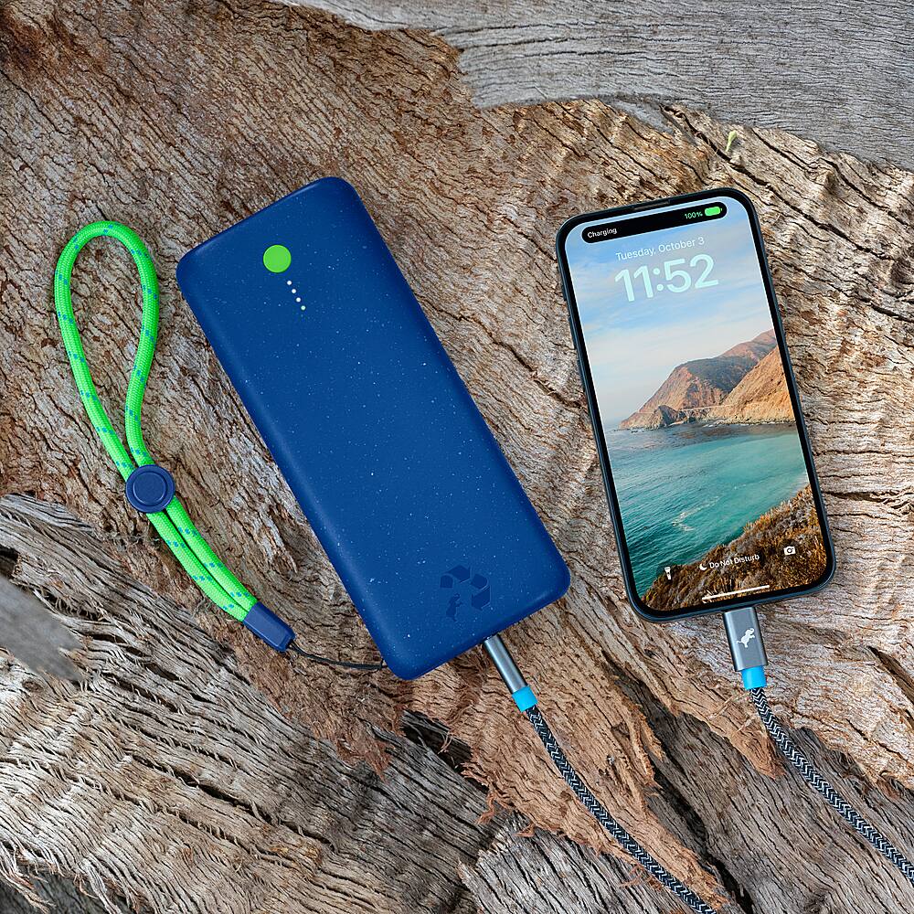 Alt View 15. Nimble - CHAMP PRO 20,000mAh 60W PD Dual USB-C Portable Charger - Blue.