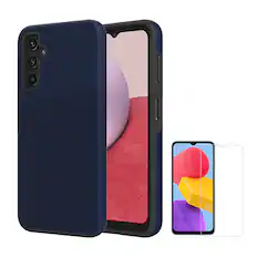 Angle. AXS - ProTech Case & Screen Protector For Samsung Galaxy A14 5G - Astral Blue.