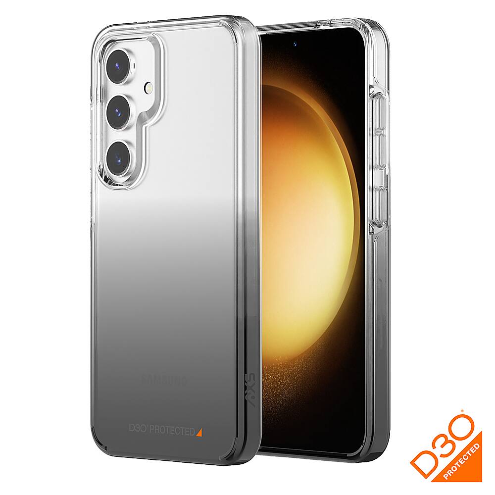 Alt View 12. AXS - Crystal Shield D30 Case & Screen Protector for Samsung Galaxy S24 - Smoke Gradient.