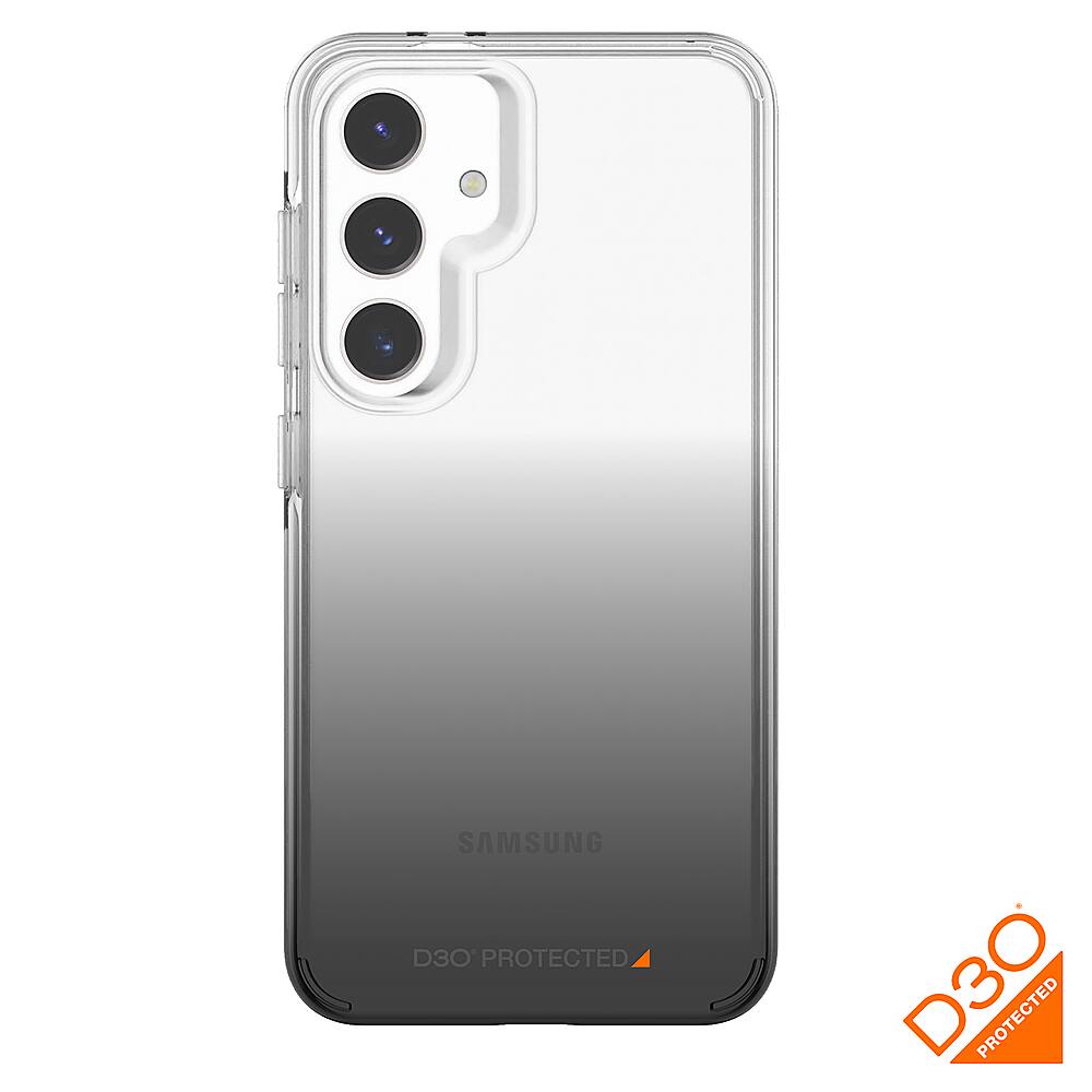 Left. AXS - Crystal Shield D30 Case & Screen Protector for Samsung Galaxy S24 - Smoke Gradient.