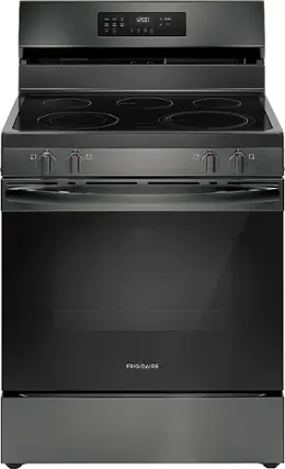 The text on the image reads "12:00 START V OFF FRIGIDAIRE."