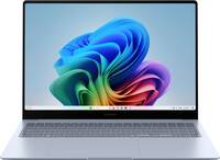 Samsung - Galaxy Book4 Edge - Copilot+ PC - 16" AMOLED Touch-Screen Laptop - Snapdragon X Elite 3.8Ghz- 16GB Memory- 1TB Storage - Sapphire Blue - Front_Zoom
