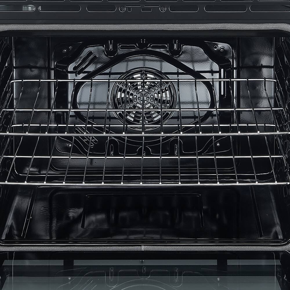 Alt View 16. Forno Appliances - Leonardo Espresso 5.0 cu. ft. Slide-In Oven Electric Convection Range with Antique Brass Accents - Black.