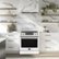 Alt View Zoom 14. Forno Appliances - Donatello 5.0 cu. ft. Slide-In Electric Induction True Convection Range with Antique Brass Accents - White.