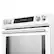 Left. Forno Appliances - Donatello 5.0 cu. ft. Slide-In Electric Induction True Convection Range with Antique Brass Accents - White.