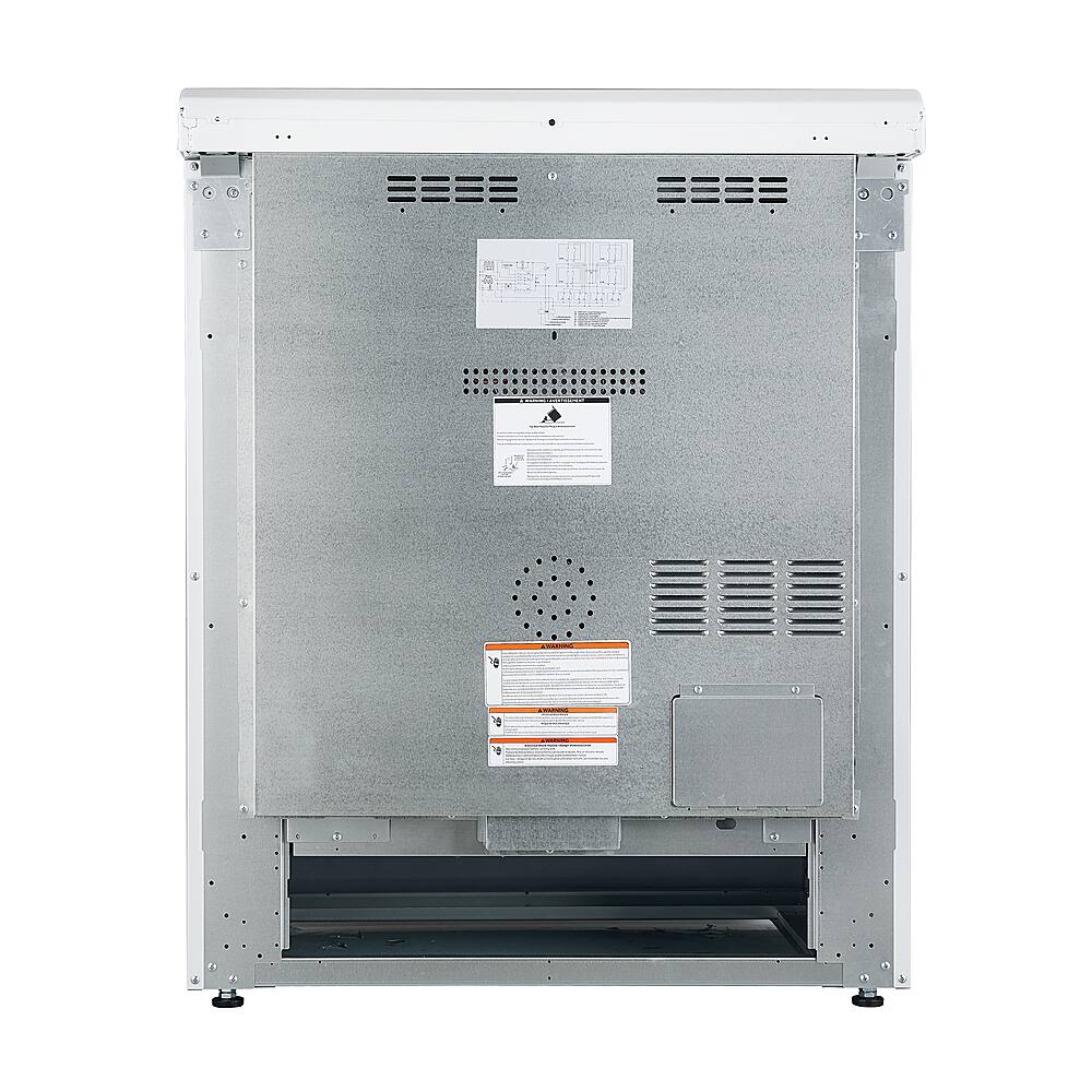 Alt View 14. Forno Appliances - Leonardo Espresso 5.0 cu. ft. Slide-In Oven Electric Convection Range with Antique Brass Accents - White.