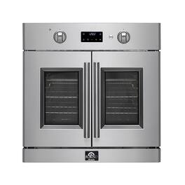 Forno Appliances - Asti 30 in. Single Electric Convection Wall Oven with French Doors - Stainless Steel