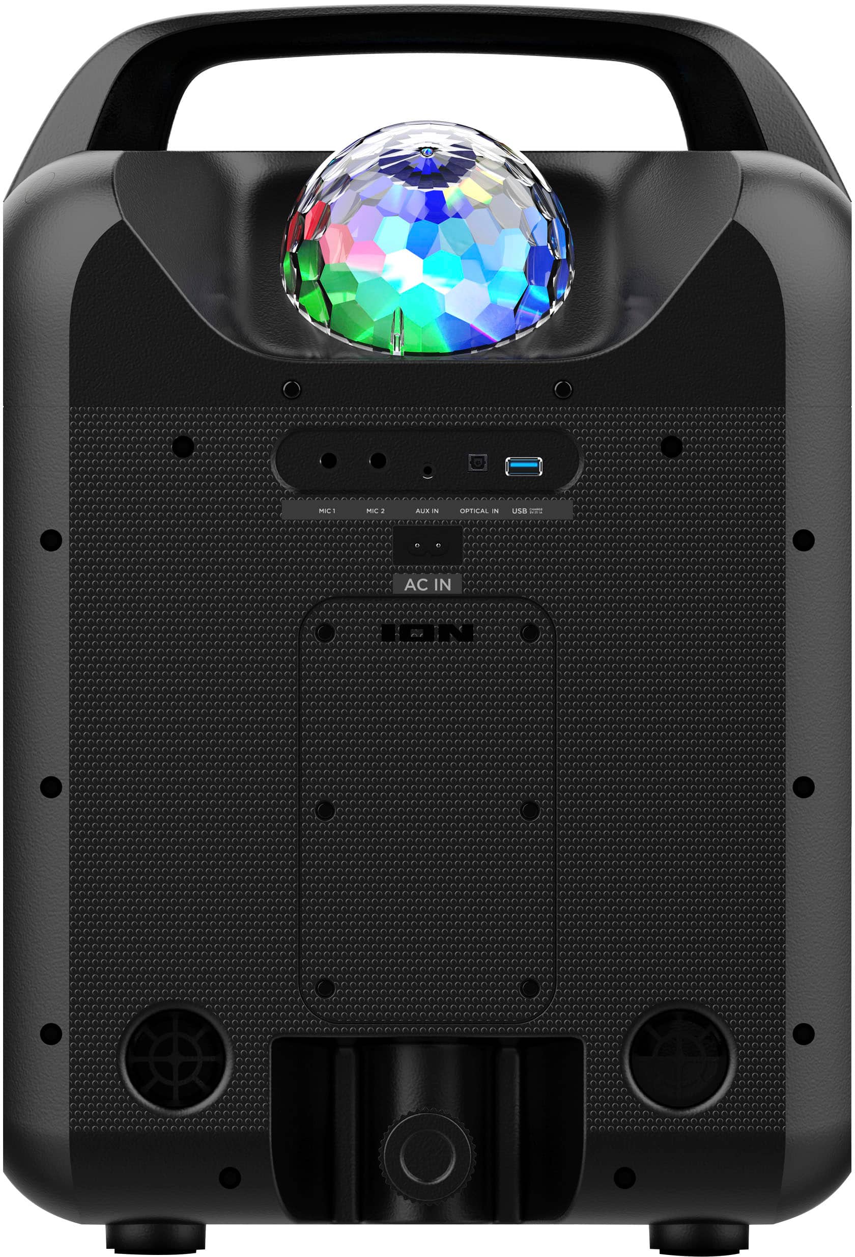 Alt View 13. ION Audio - Party Rocker Max High-Power Portable Bluetooth Speaker with Customizable Party Theme Lights - Black.