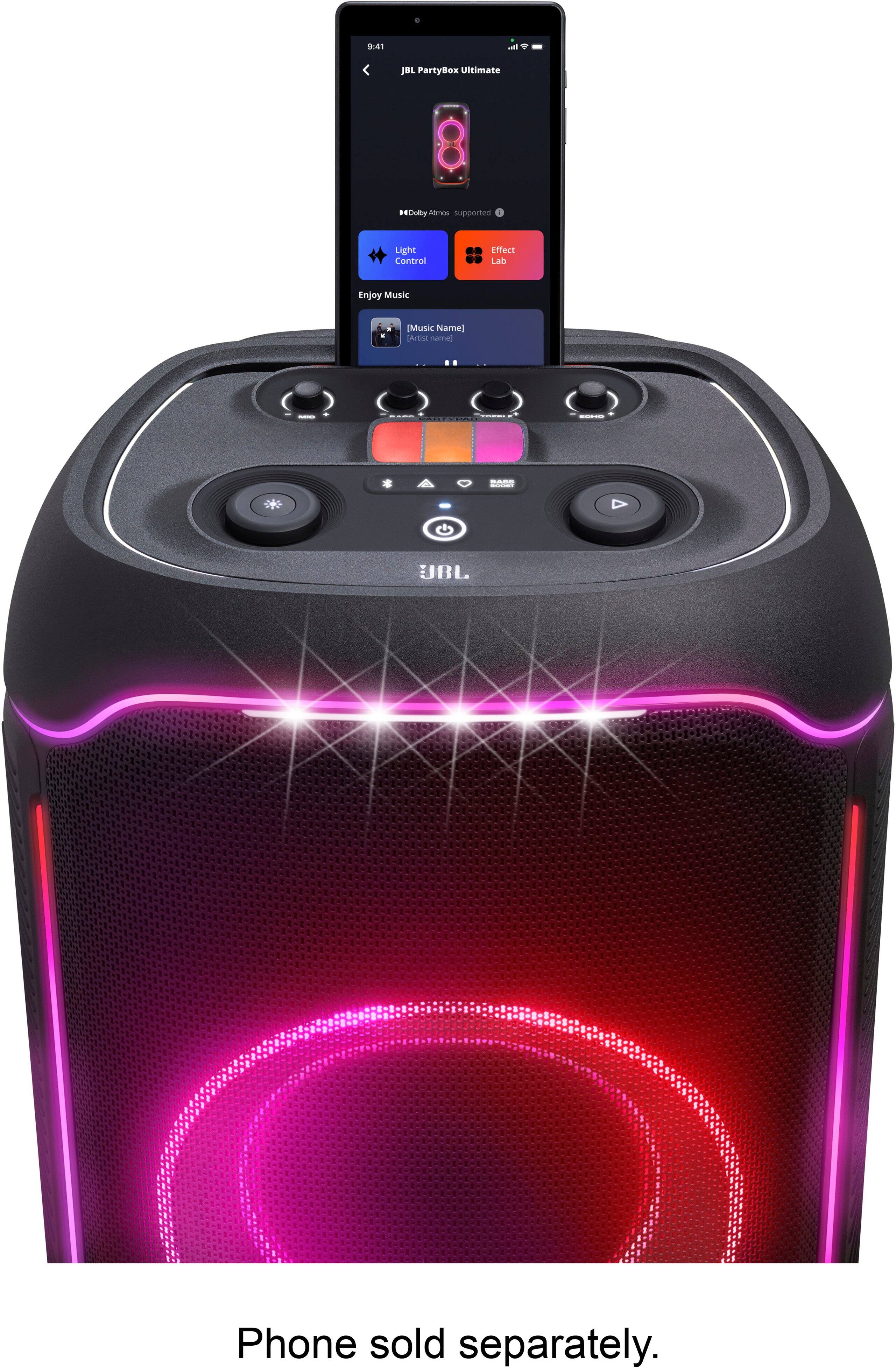 Alt View 21. JBL - Partybox Ultimate Wireless Party Speaker - Black.