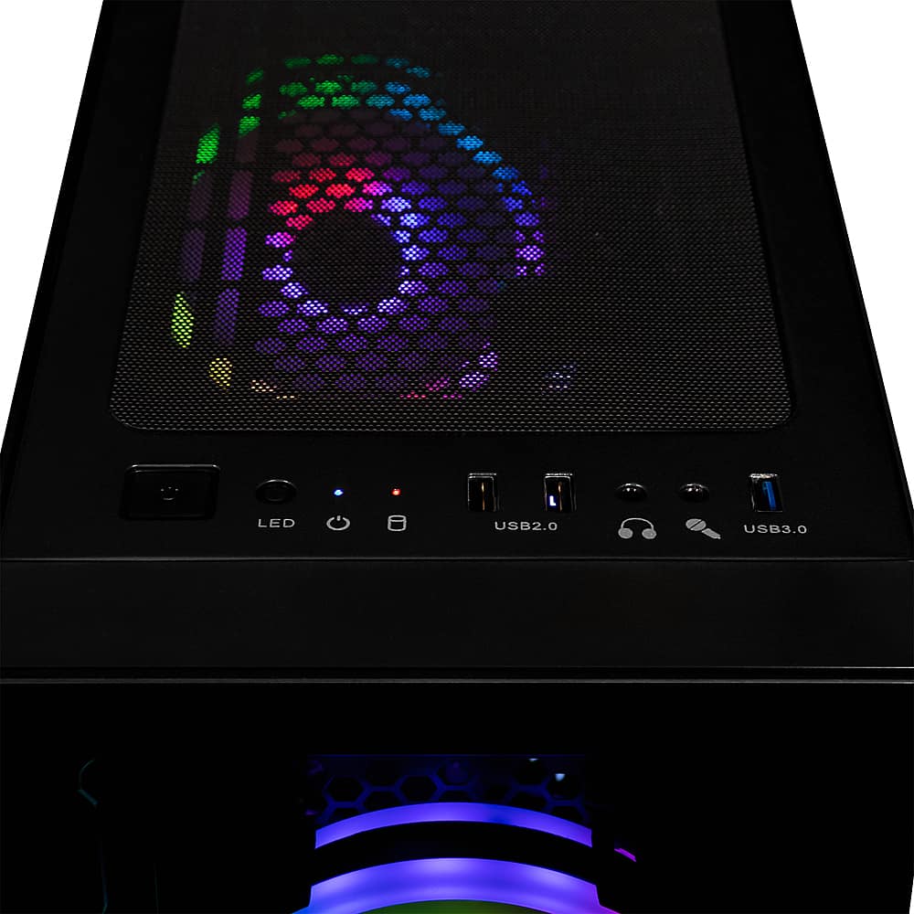 Back. CLX - SET Gaming Desktop - Intel Core i5 14400F - 16GB DDR5 5600 Memory - GeForce RTX 4060 - 1TB NVMe M.2 SSD - Black.