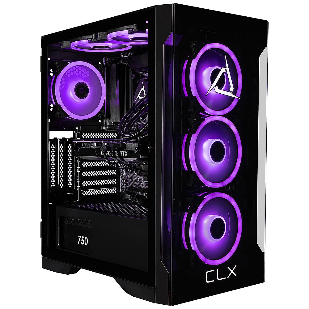 Alt View 2. CLX - SET Gaming Desktop - Intel Core i9 14900KF - 32GB DDR5 5600 Memory - GeForce RTX 4070 SUPER - 1TB NVMe M.2 SSD + 4TB HDD - Black.