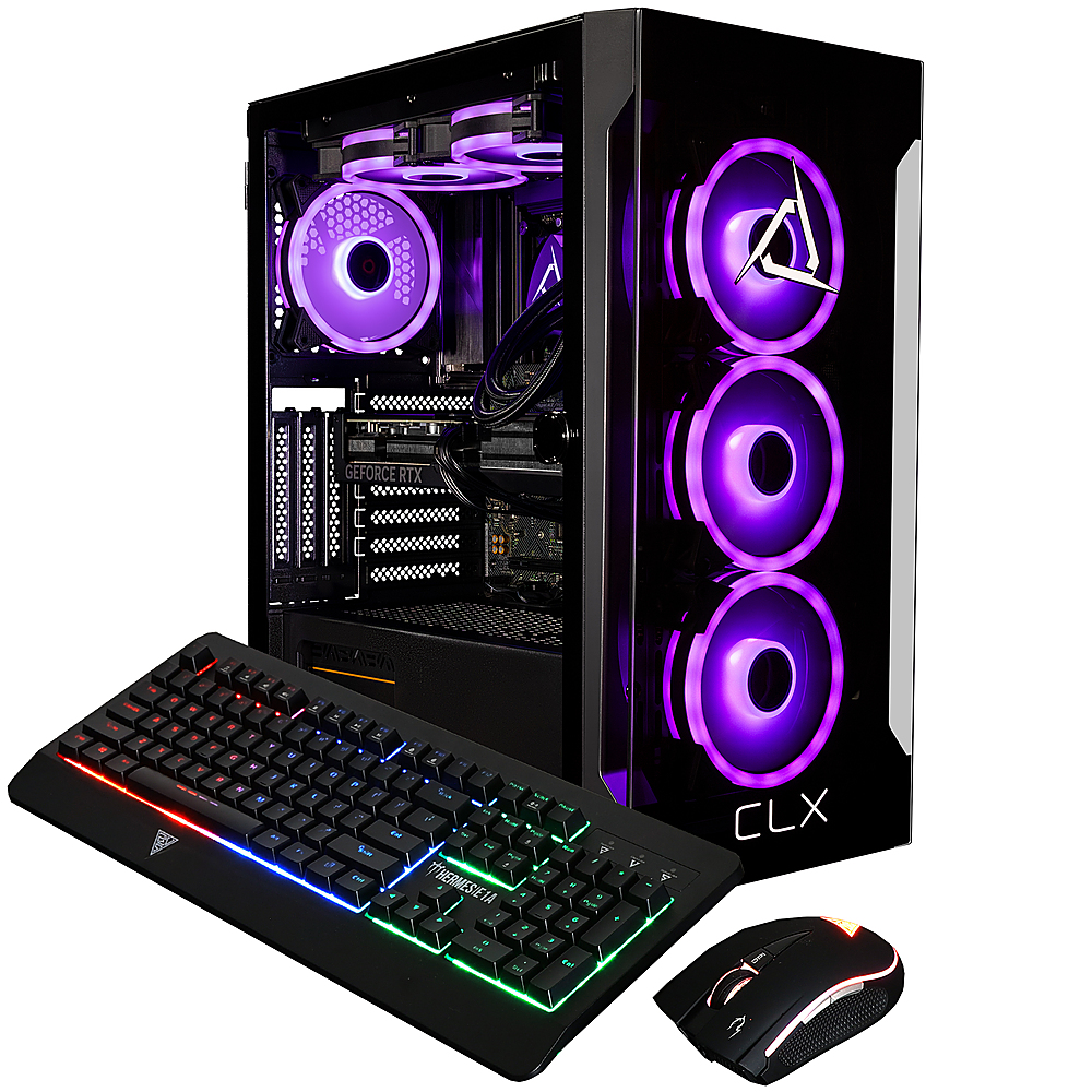 CLX SET Gaming Desktop Intel Core i7 14700KF 32GB DDR5 5600 Memory GeForce  RTX 4070 SUPER 1TB NVMe M.2 SSD Black TGMSETRTU4207BM - Best Buy